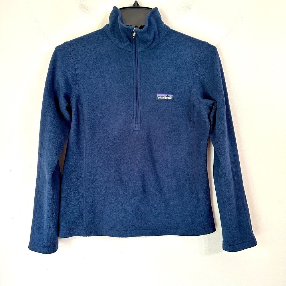 Patagonia Women's Fleece Quarter 1/4 Zip Sweater Jacket Navy size XS
